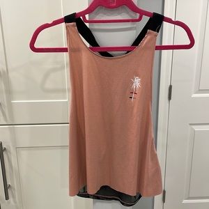 Hurley athletic top. Deep cut sides and shear backing